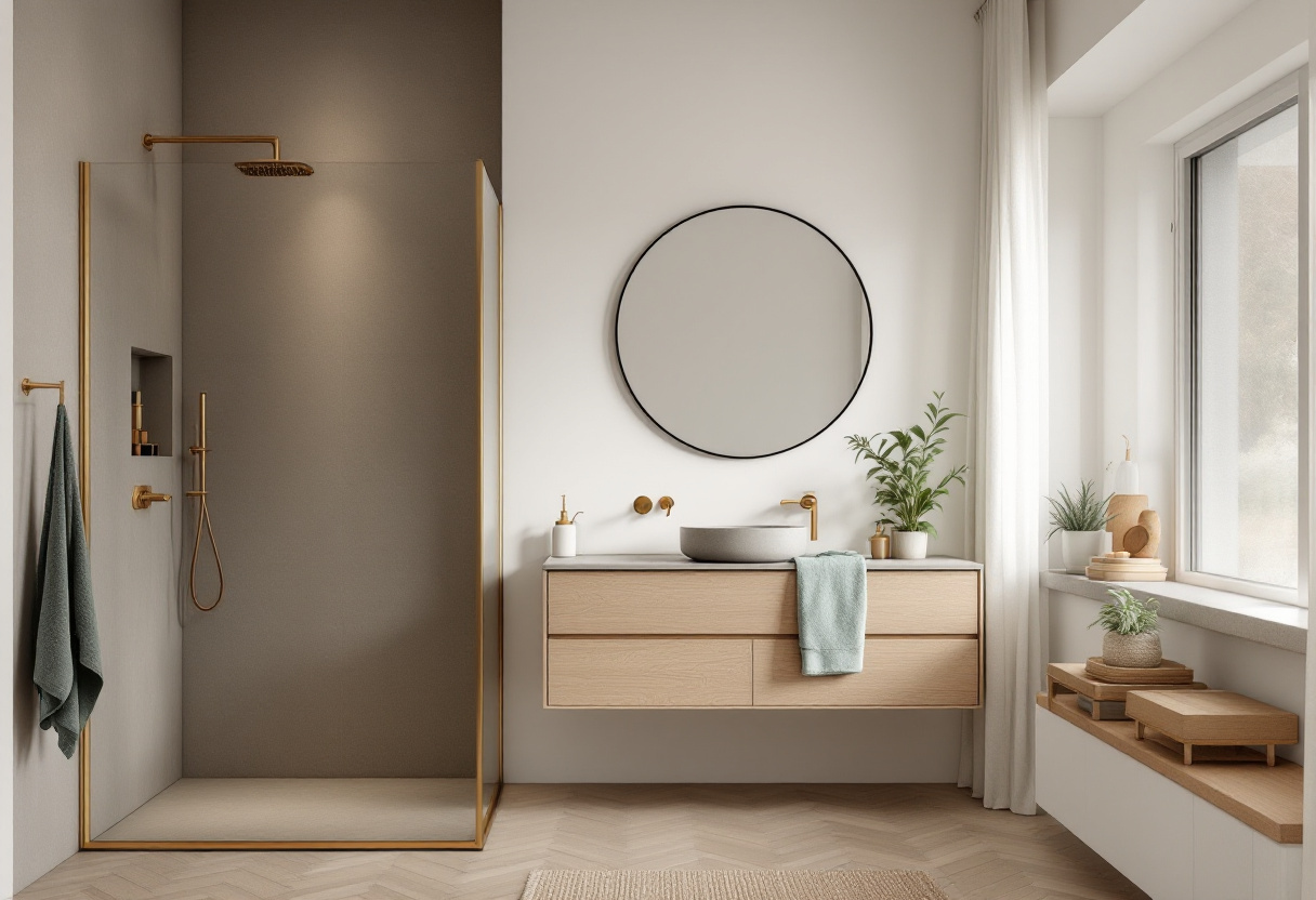 Render de referencia · Baño principal